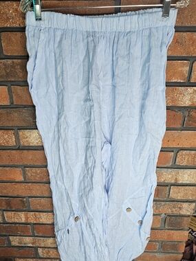 Made in Italy blue linen pants